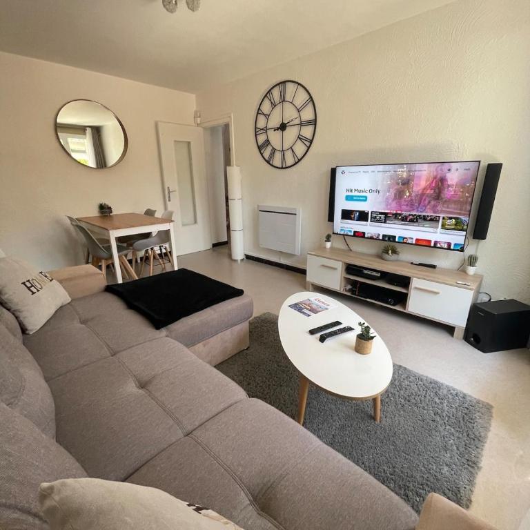 Le Cosy-appartement 4 pers, climatisé, grand terrasse plein sud, parking privatif - Apartment mit 1 Schlafzimmer - 7