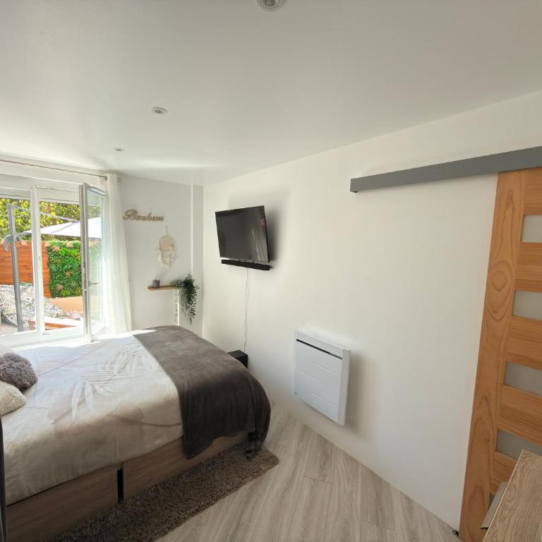 Le Cosy-appartement 4 pers, climatisé, grand terrasse plein sud, parking privatif - Apartment mit 1 Schlafzimmer - 11
