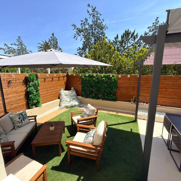Le Cosy-appartement 4 pers, climatisé, grand terrasse plein sud, parking privatif - Apartment mit 1 Schlafzimmer - 1