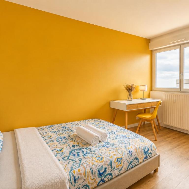 Grand appartement 10 pers, Ventilateur, 5 chambres & Parking gratuit - Appartement - 8