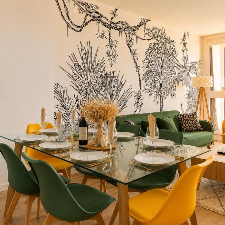 Grand appartement 10 pers, Ventilateur, 5 chambres & Parking gratuit - Appartement - 5