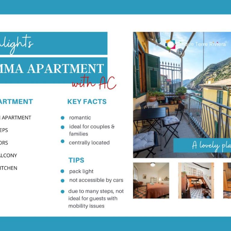Gemma Apartment with AC & Sea View Balcony - Appartamento con Vista e Balcone - 2