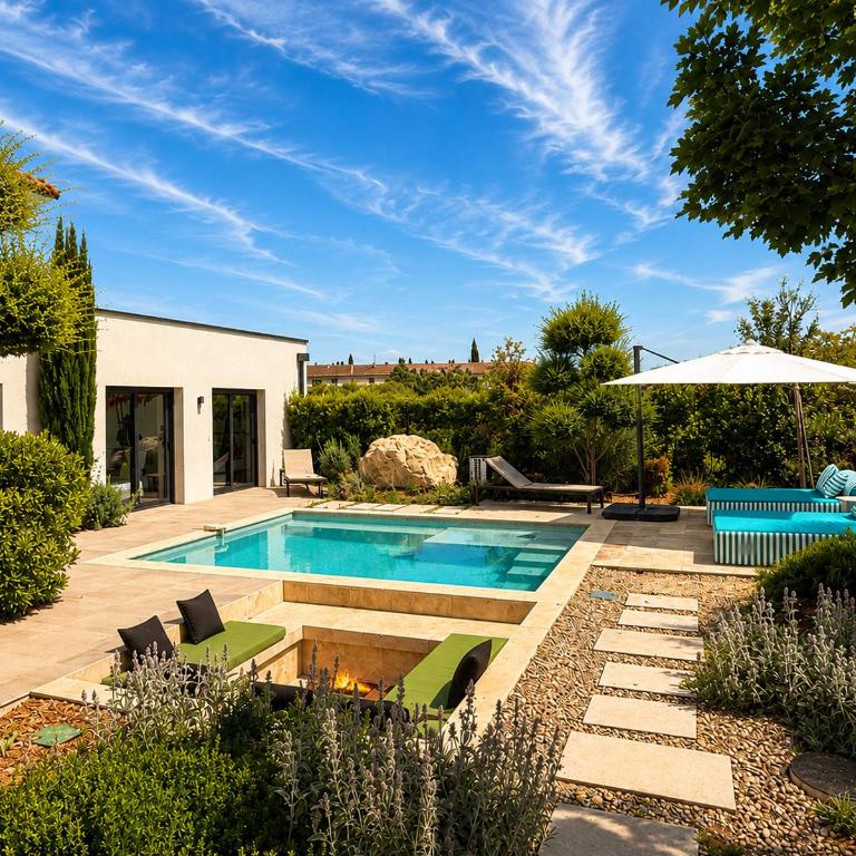 Oasis&Nirvana Lisle sur Sorgue piscine Barbecue Brasero Babyfoot 4 chambres climatisées - Villa - 24