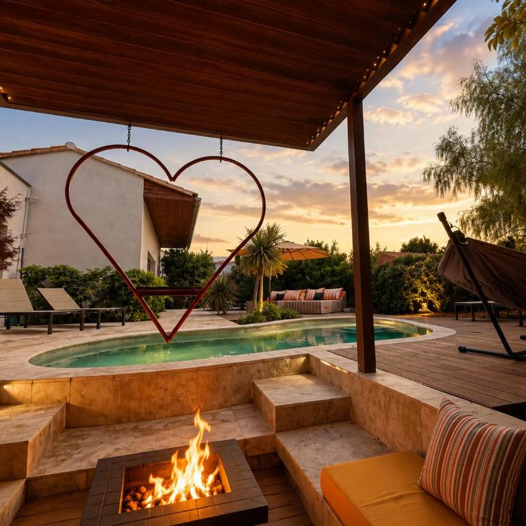 -Oasis&Nirvana-Lisle sur Sorgue-Piscine 4 chambres climatisées babyfoot barbecue brasero - Villa Supérieure - 23