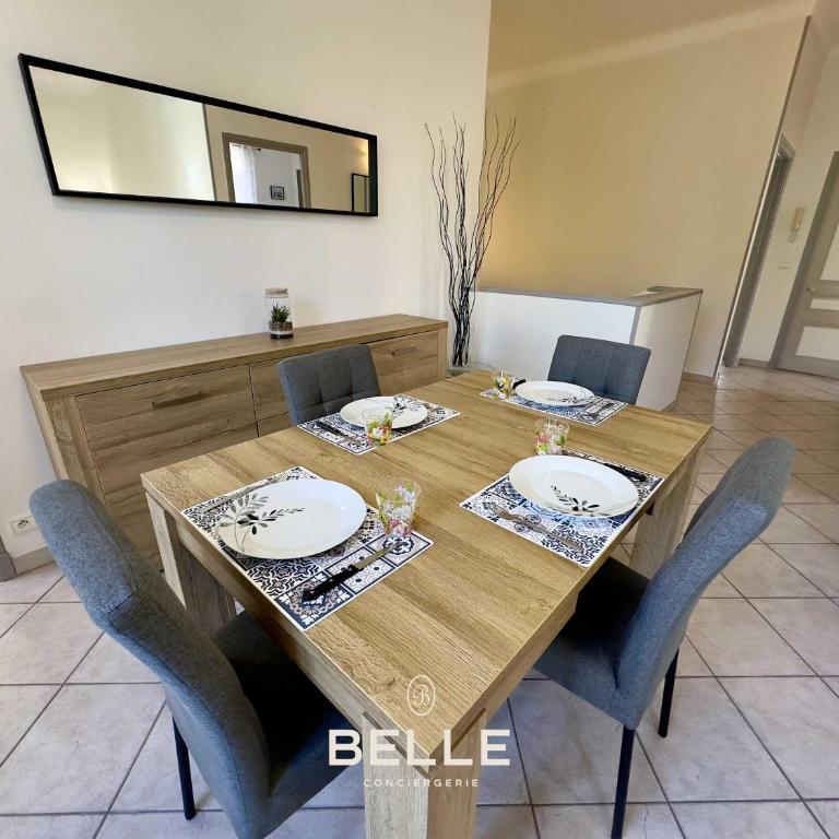 Azur - 10min Vieux Nice - Promenade - Appartement 2 Chambres - 4