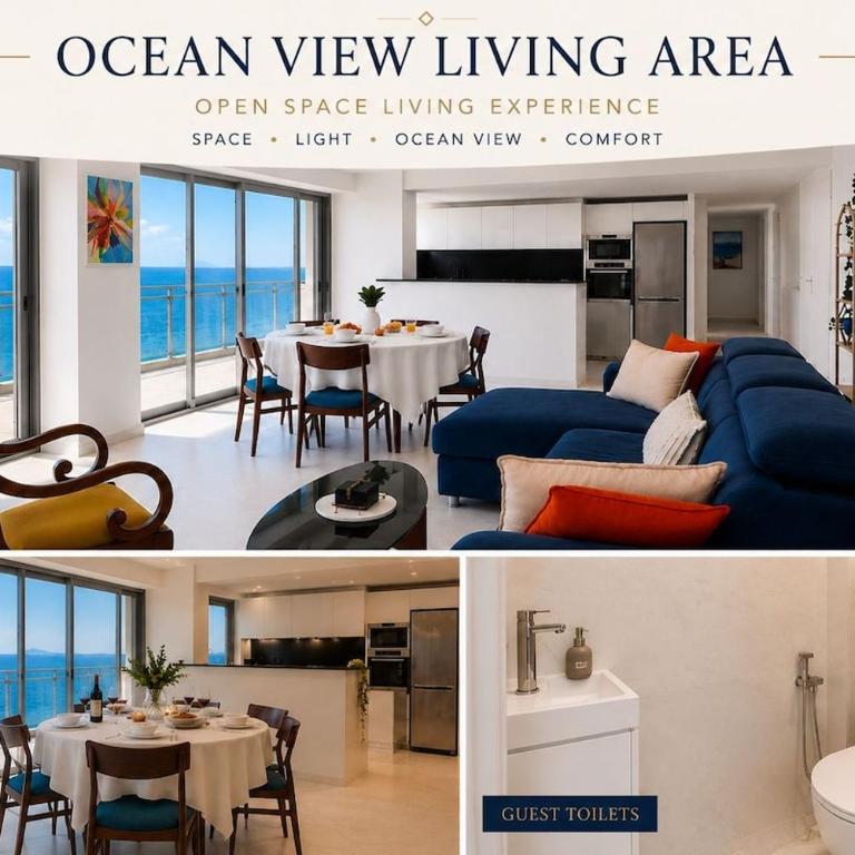 Luxury 3BR Apartment with Panoramic View, Terrace & 3 Bathrooms Cannes festival - Appartement - 3