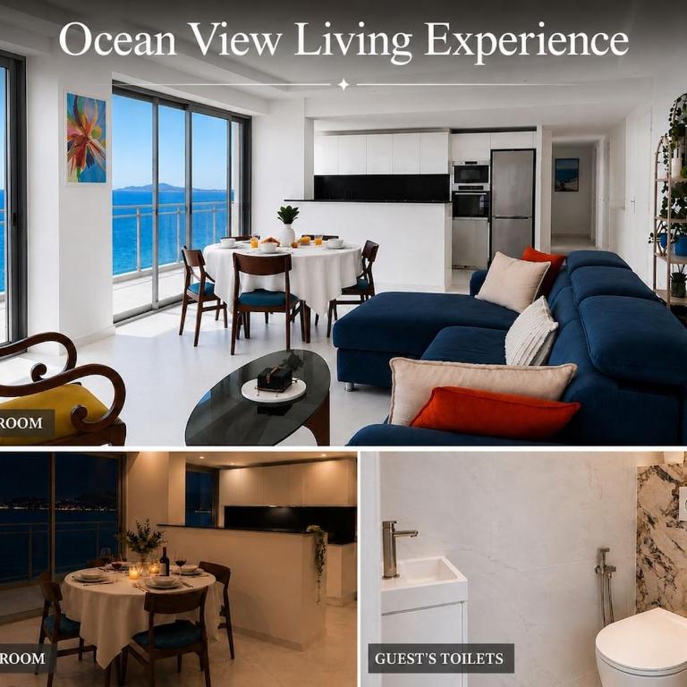 Luxury 3BR Apartment with Panoramic View, Terrace & 3 Bathrooms Cannes festival - Appartement - 30