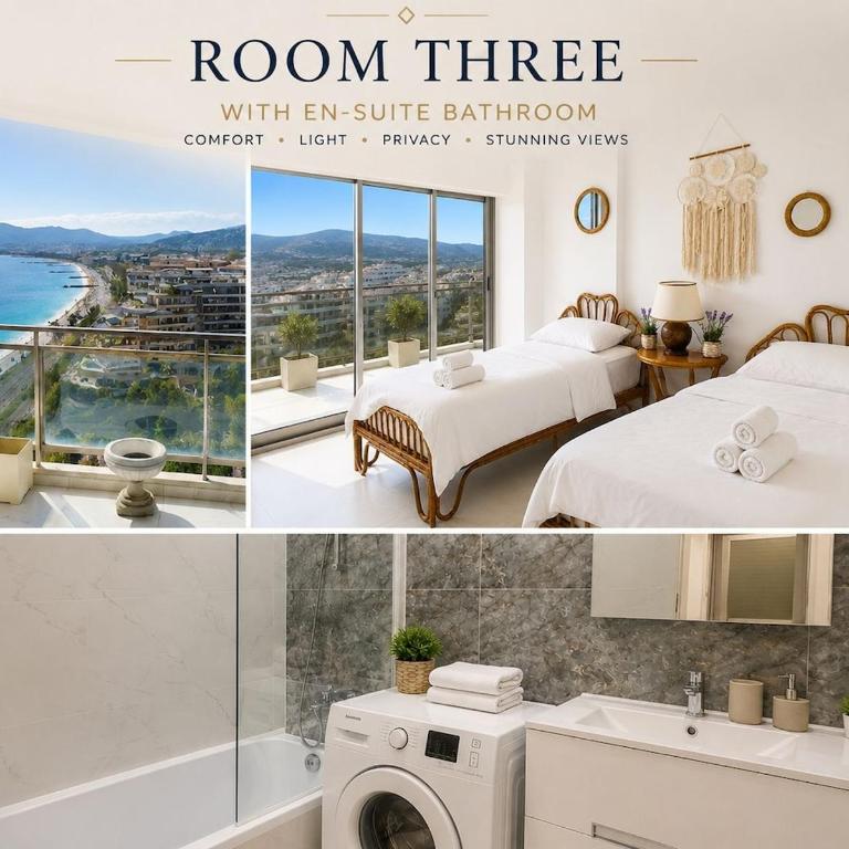 Luxury 3BR Apartment with Panoramic View, Terrace & 3 Bathrooms Cannes festival - Appartement - 27