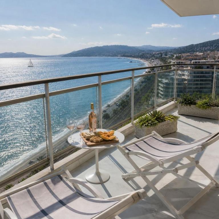 Luxury 3BR Apartment with Panoramic View, Terrace & 3 Bathrooms Cannes festival - Appartement - 19