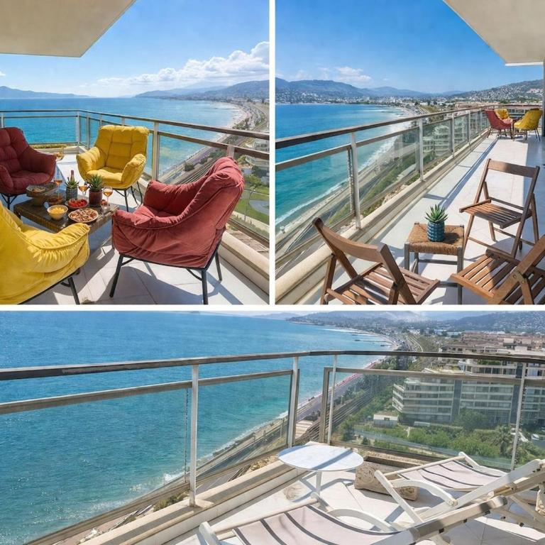 Luxury 3BR Apartment with Panoramic View, Terrace & 3 Bathrooms Cannes festival - Appartement - 18