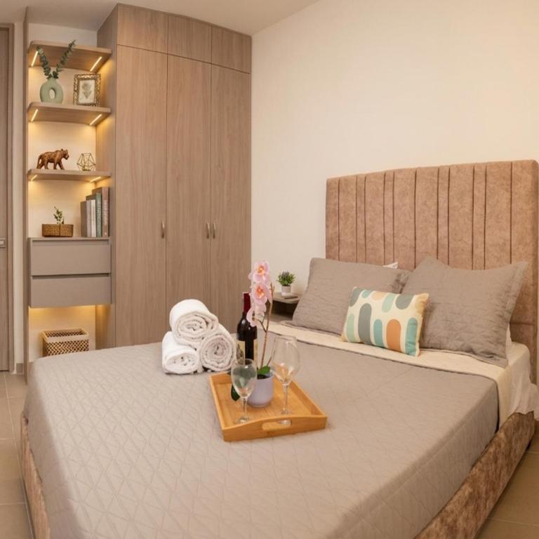 Apto 9 min a Playa El Rodadero-Parqueadero-AC-Wifi - Apartamento de 2 dormitorios con balcón - 11