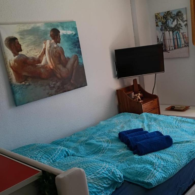 Apartment Adán El Cano II Naturista Nudista - Deluxe Studio mit Queensize-Bett - 4