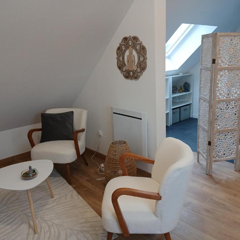Chambre zen - Chambre Double avec Salle de Bains Privative - 12