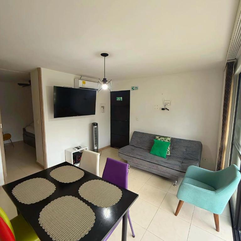 Acogedor fresco iluminado rodeado de naturaleza apartasol en el Quindío - Apartamento de 2 dormitorios - 7