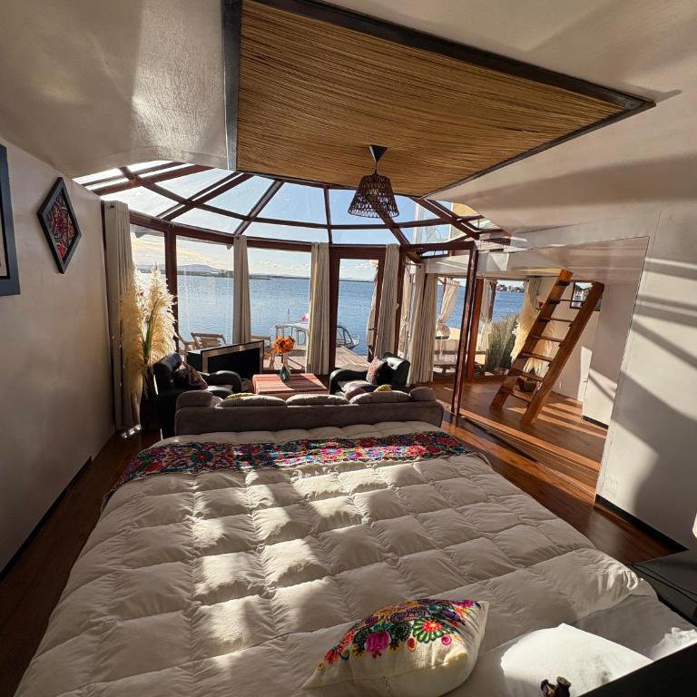 Titicaca Samca Lodge Puno Peru - Habitación Triple con vistas al lago - 7