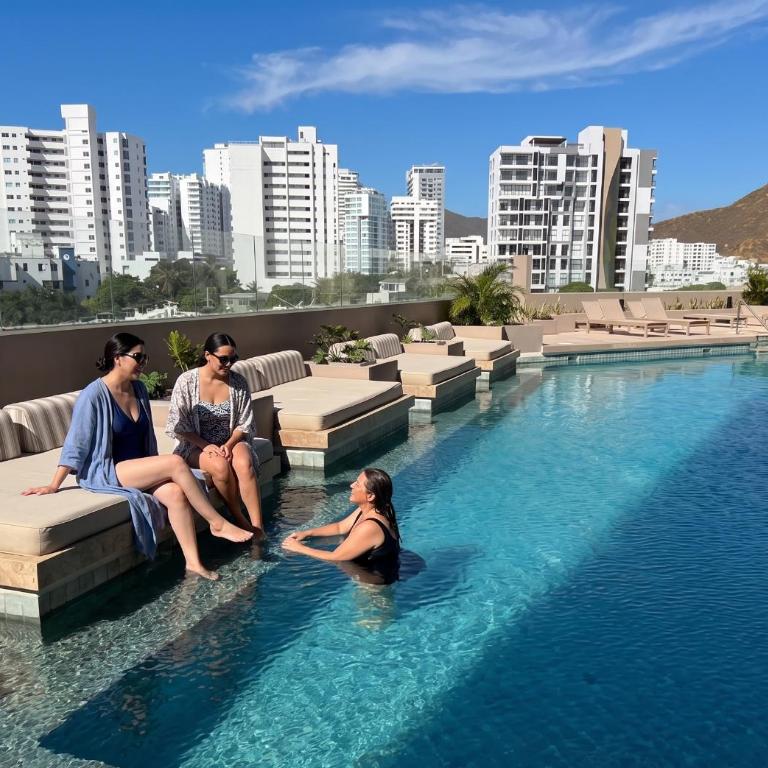 Premium Resort Piscinas Infinity & Rooftop - Apartamento de 1 dormitorio - 4