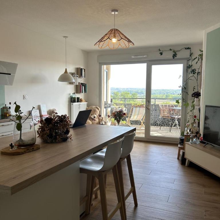 Nid douillet - Terrasse Séjour au vert - Proche de Lyon - Appartement 1 Chambre - 3