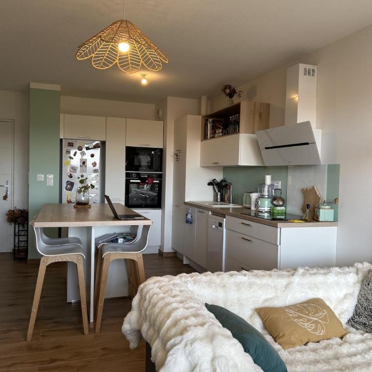 Nid douillet - Terrasse Séjour au vert - Proche de Lyon - Appartement 1 Chambre - 5