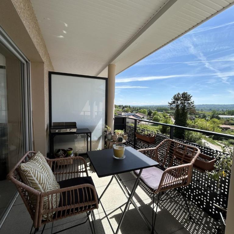 Nid douillet - Terrasse Séjour au vert - Proche de Lyon - Appartement 1 Chambre - 9