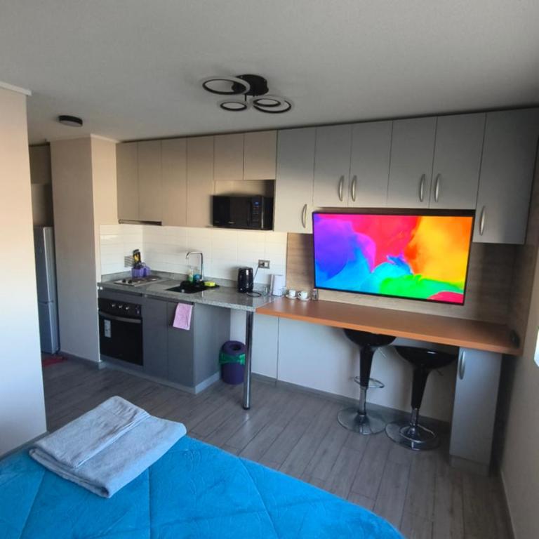 Estudio Moderno y Cómodo, Piso 7 Centro Chillán con Parking Opcional - One-Bedroom Apartment - 3