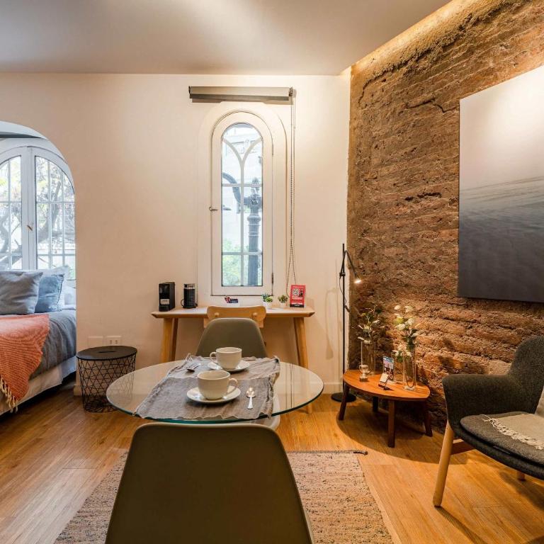HOM I Wifi AirAcond Cafe Encanto Arte Lastarria - Apartamento - 33
