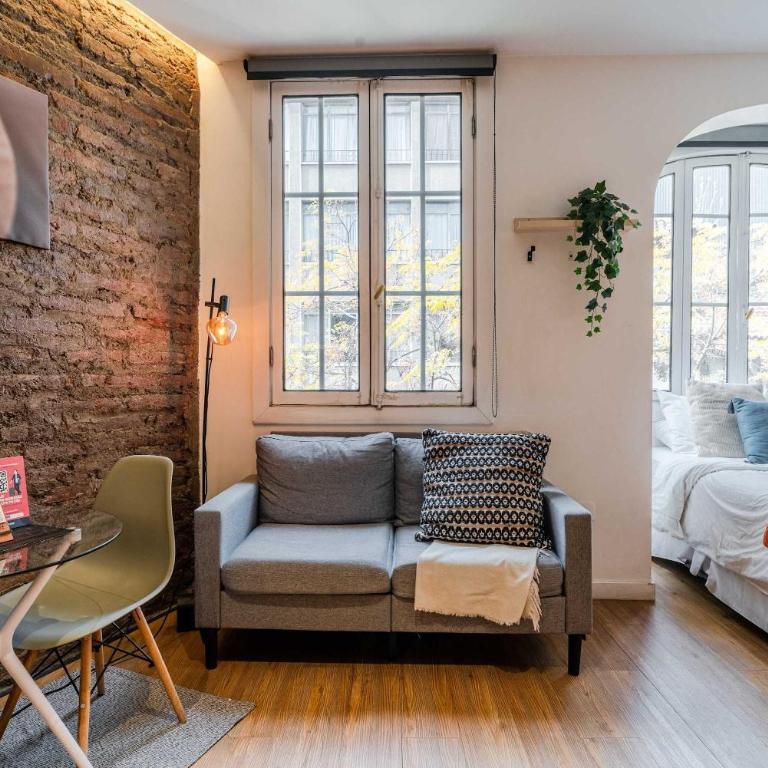 HOM l Wifi AirAcond Historia Vida Museos Lastarria - Apartamento - 9