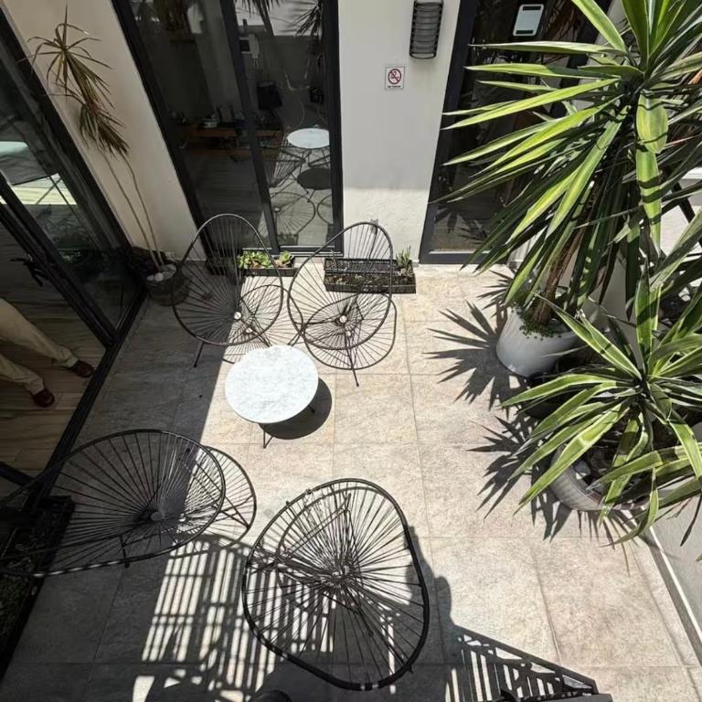 Loft en Reforma, Recamara Matrimonial con Terraza - Double Room with Terrace - 11