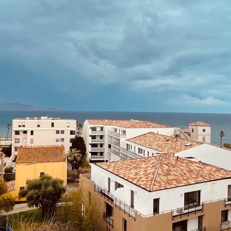 Très beau T2 climatisé refait à neuf, vue mer panoramique exceptionnelle à 120m à pied de la plage - Apartment mit 1 Schlafzimmer - 2