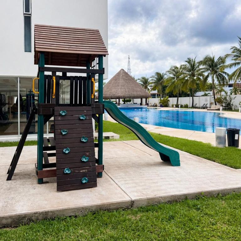 2BR Resort Apartment Cancun Pool WiFi AC - Apartamento de 2 dormitorios con balcón - 38