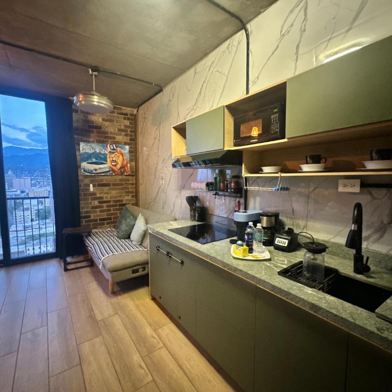 Loft Vistas Panoramicas, Alberca, Gimnasio, Centro de Monterrey - One-Bedroom Apartment - 13