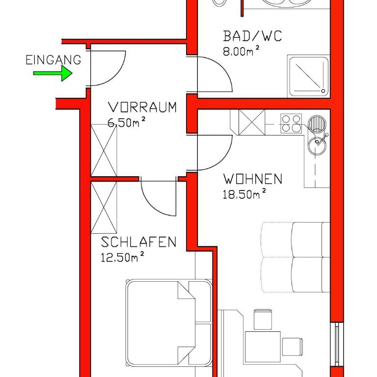Apartment Martin - Apartment mit 1 Schlafzimmer und Terrasse - 18