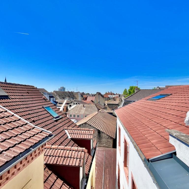 Belle Étoile - Rooftop & Hammock - Mulhouse Center - One-Bedroom Apartment with Terrace - 35