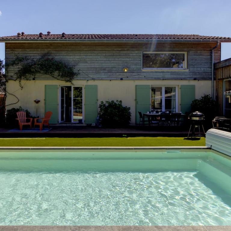 Les Coquelicots du Bassin - avec piscine privée - Maison 4 Chambres - 12