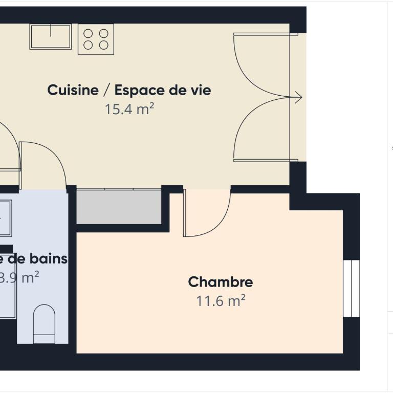 Le Layback - appart pour 4 - piscine commune - Appartement - 24