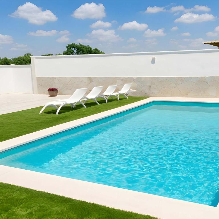 Casa con piscina privada zona de barbacoa y porche estilo bar ideal para relajarse y disfrutar al aire libre - Apartment - 1