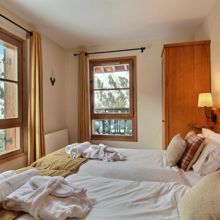 Arc 1950, Appartement 3 chambres Duplex 8 pers, Vue Montagne, Sauna, Hammam, Jacuzzi, Piscine extérieure chauffée - Three-Bedroom Apartment with Mountain View - 15
