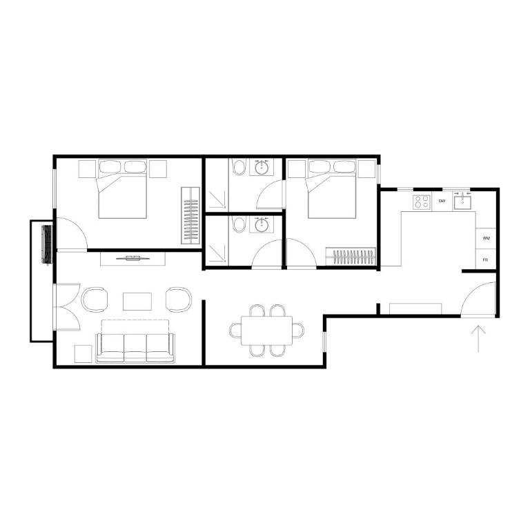 E2MAL1052 - Fantastic apartment next to Sagrada Fa - Two-Bedroom Apartment - 2