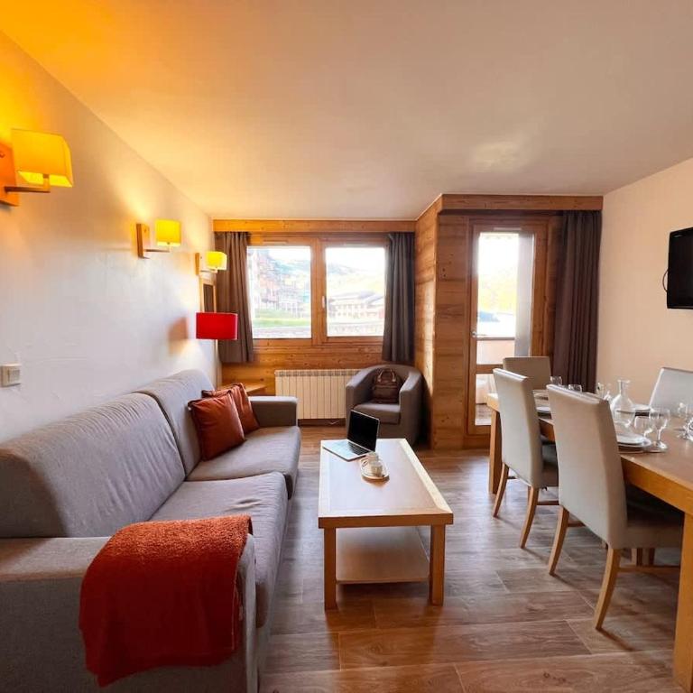 Skis et piscine 2100 m - Apartment mit 2 Schlafzimmern und Bergblick - 6