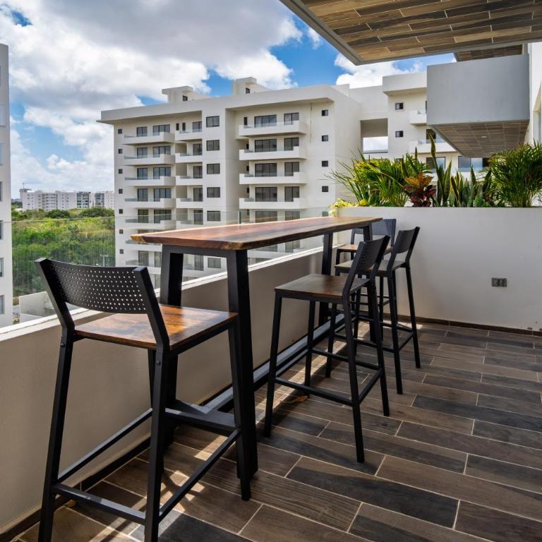 Moderno con diseño de autor en Areka Tower - Two-Bedroom Apartment with Balcony - 7