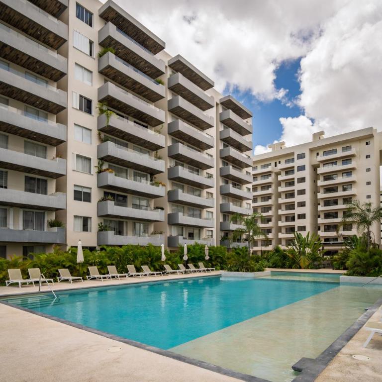 Moderno con diseño de autor en Areka Tower - Two-Bedroom Apartment with Balcony - 32