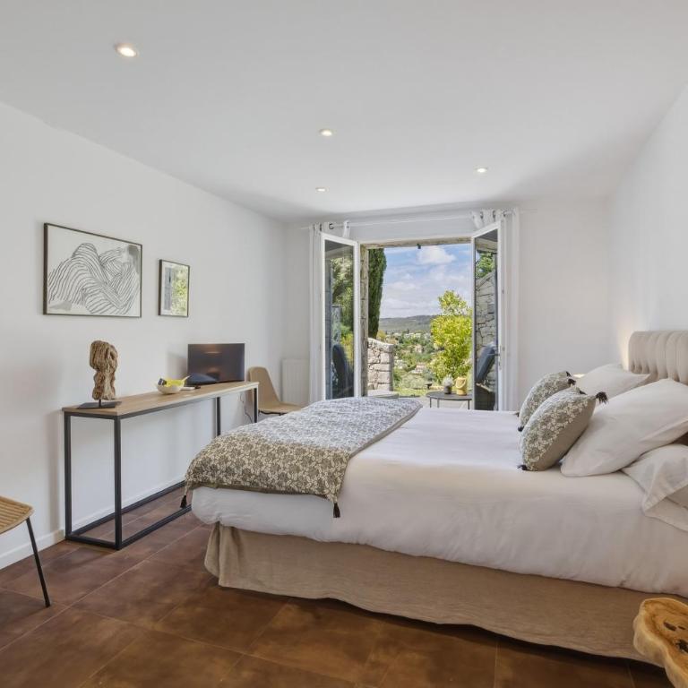 A Casa Bianca - Chambre Lit Queen-Size - Vue sur Piscine - 4