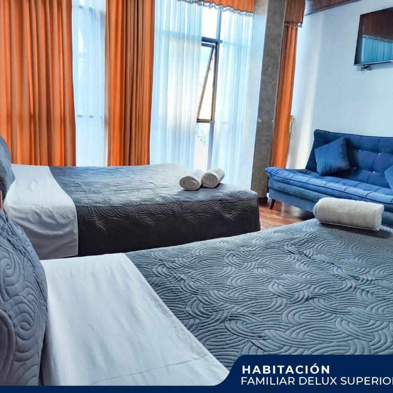 Hotel Diamante Azul - Habitación Familiar Deluxe - 7