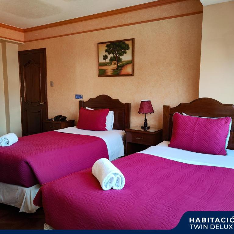 Hotel Diamante Azul - Habitación con vistas a la ciudad - 2 camas - 4
