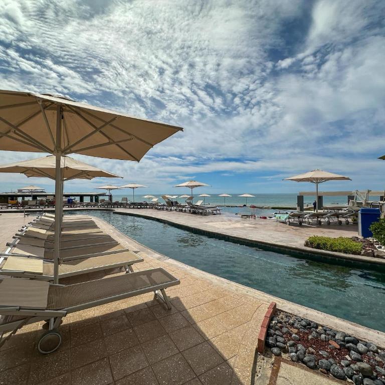 Beachfront 1BR High-Floor Panoramic Views - Apartment - 81