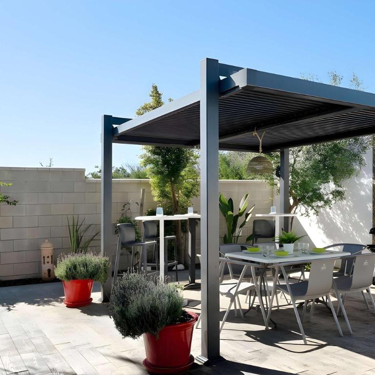 Villa con piscina privada Jardin Barbacoa Conil - Maison de Vacances - 10