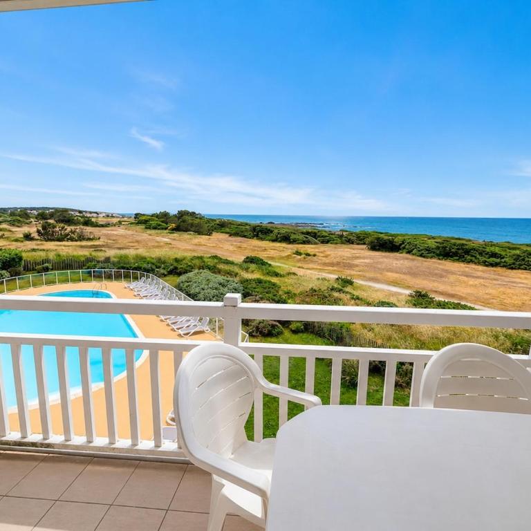 Vue Océan panoramique et piscines, vaste T3 5 pers - One-Bedroom Apartment - 13