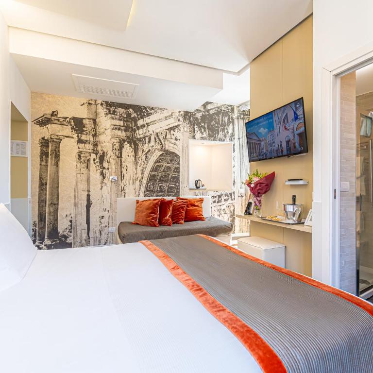 Albergo Abruzzi - Corner room with Pantheon and Fountain View - 4
