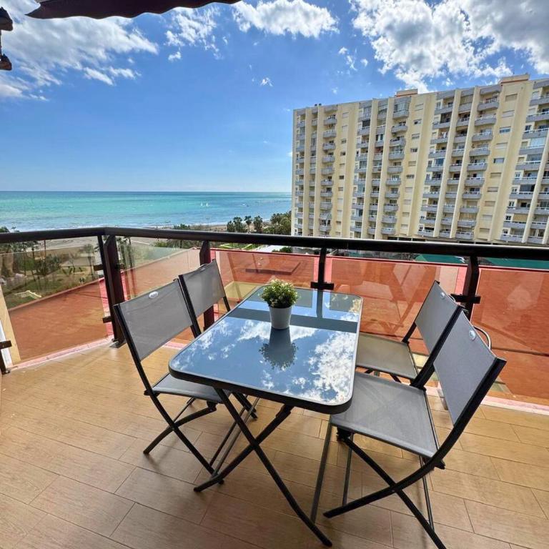 Espectacular piso sobre la playa - Apartment mit 2 Schlafzimmern, einem Balkon und Meerblick - 9