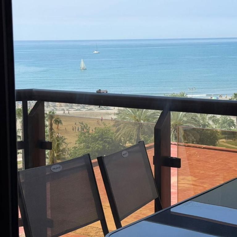 Espectacular piso sobre la playa - Apartment mit 2 Schlafzimmern, einem Balkon und Meerblick - 2