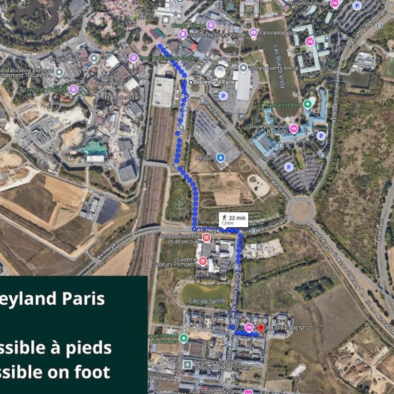 Scandinaves 21 - Studio Pour 4 à Disneyland Paris - Apartment mit 1 Schlafzimmer - 5